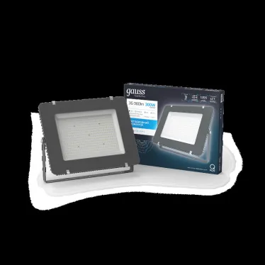 Прожектор светодиодный Qplus 300W 36000lm 6500K 175-265V IP65 графитовый LED 1/2 | 690511300 | Gauss