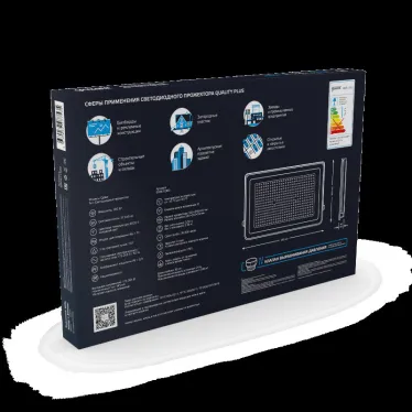 Прожектор светодиодный Qplus 300W 36000lm 6500K 175-265V IP65 графитовый LED 1/2 | 690511300 | Gauss