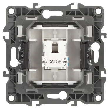Розетка информационная RJ45, Эра12, бронза, 12-3107-13