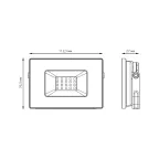 Прожектор светодиодный Elementary 20W 1745lm 4000К 200-240V IP65 черный LED 1/20 | 613100220 | Gauss