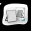 Прожектор светодиодный  EVO 70W 6300 lm IP65 6500К, IK07, черный 1/10 | 687511370 | Gauss