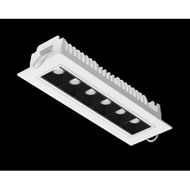 Светильник светодиодный DL-STELLAR встраиваемый поворотный 199x62x45mm 15W 3000K 34град белый | V1-R0-00409-10L25-2001530 | VARTON