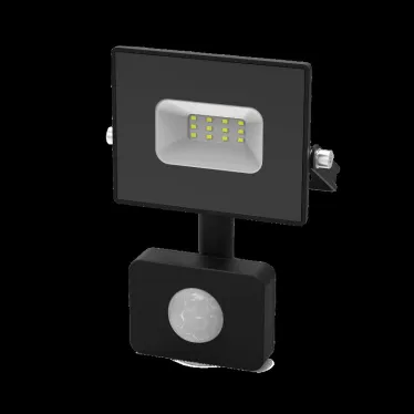Прожектор светодиодный Gauss Elementary LED 10W 700lm IP65 6500К с датчиком движения | 628511310 | Gauss