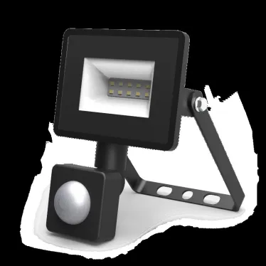Прожектор светодиодный Gauss Elementary LED 10W 700lm IP65 6500К с датчиком движения | 628511310 | Gauss