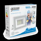 Прожектор светодиодный  20W 1350lm IP65 6500К белый | 613120320 | Gauss