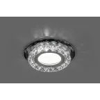 Светильник точечный встраиваемый под лампу, с LED подсветкой CD878 15LED*2835 SMD 4000K, MR16 50W G5.3, прозрачный, прозрачный | 28823 | FERON