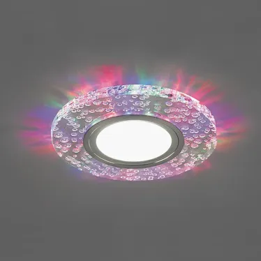 Светильник точечный встраиваемый под лампу, с LED подсветкой CD953 15LED*2835 SMD 4000K, MR16 50W G5.30, "круг", прозрачный | 32539 | FERON