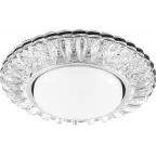 Светильник потолочный встраиваемый под лампу GX53 CD4026 20LED*2835 SMD 4000K, 15W GX53, без лампы, прозрачный, хром | 29540 | FERON