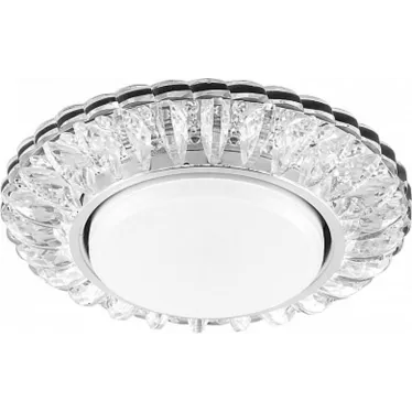 Светильник потолочный встраиваемый под лампу GX53 CD4026 20LED*2835 SMD 4000K, 15W GX53, без лампы, прозрачный, хром | 29540 | FERON