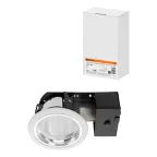                  Светильник встраиваемый под лампу ЛВО 04 Downlight 13Вт КЛЛ Е27 IP20 | SQ0342-0026 | TDM
               