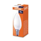 Лампа накаливания ЛОН 40Вт Е14 220В CLASSIC B FR свеча | 4008321410870| Osram