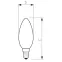 Лампа накаливания ЛОН Stan 40W E14 230V B35 CL 1CT/10X10 | 926000006814 | PHILIPS