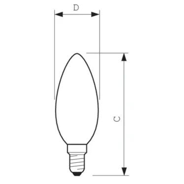 Лампа накаливания ЛОН Stan 40W E14 230V B35 CL 1CT/10X10 | 926000006814 | PHILIPS