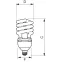Лампа энергосберегающая КЛЛ  Tornado High Lumen 45W WW E27 | 929676005701 | PHILIPS