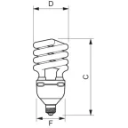 Лампа энергосберегающая КЛЛ  Tornado High Lumen 45W WW E27 | 929676005701 | PHILIPS