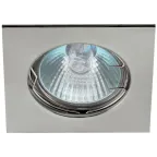 Светильник литой квадрат KL2 SN MR16,12V/220V, 50W сатин никель | C0043659 | ЭРА