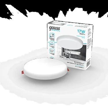 Светильник встраиваемый downlight Elementary Adjustable Frameless FL круг 17W, 1600lm, 4000K, Ø119mm, монтаж 55-95, 1/60 | 9034460218 | Gauss