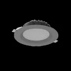                  Cветильник светодиодный Downlight круглый встраиваемый 190*70 мм 16W 4000K IP54 RAL7045 серый муар | V1-R0-H0083-10000-4401640 | VARTON
               