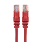 Патч-корд U/UTP, CAT 5e, RJ45-RJ45, 26AWG, LSZH, красный, 0,5м,