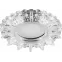 Светильник точечный встраиваемый под лампу, с LED подсветкой CD910 15LED*2835 SMD 4000K, MR16 50W G5.3, прозрачный, хром | 28893 | FERON