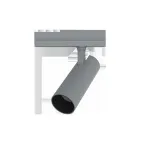                  Светильник светодиодный трековый TT-Vivo TrueBright 20Вт 3000К 196х240х65 мм угол 35 ° CRI 92 RAL7045 серый муар | V1-R1-H0518-90R08-2002030 | VARTON
               