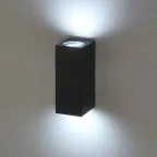 Декоративная подсветка WL38 BK MR16/GU10 (2 шт.), черный, для интерьера, фасадов зданий | Б0054410 | ЭРА