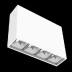                  Светодиодный светильник DL-Box Reflect Multi 1x4 накладной 10 Вт 3000 К 150х40х115 мм RAL9003 белый муар | V1-R0-00252-20L36-2001030 | VARTON
               