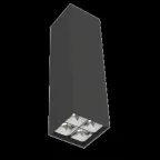                  Светодиодный светильник DL-Box Reflect Multi 2x2 накладной 10 Вт 4000 К 80х80х300 мм RAL9005 черный муар | V1-R0-90255-20L20-2001040 | VARTON
               