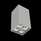                  Светодиодный светильник DL-Box Reflect Multi 2x2 накладной 10 Вт 3000 К 80х80х150 мм RAL7045 серый муар | V1-R0-70254-20L36-2001030 | VARTON
               