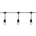 Гирлянда нить Филамент, ERABL-FIL1 4,5 м, длина провода 60 см, 10 LED, теплый белый, E27, каучук, 220В, IP44 | Б0056017 | ЭРА