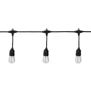 Гирлянда нить Филамент, ERABL-FIL1 4,5 м, длина провода 60 см, 10 LED, теплый белый, E27, каучук, 220В, IP44 | Б0056017 | ЭРА