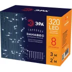 Гирлянда световая  Дождь/Занавес 3*2 м, ЕNIGW - 320W  , 320  диодов, холодный белый, 8 режимов, 220V, IP20 | Б0051874 | ЭРА