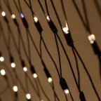Светодиодная новогодняя гирлянда ERAPS-SKW2 нить 2x3 м тёплый белый свет 300 LED | Б0051898 | ЭРА