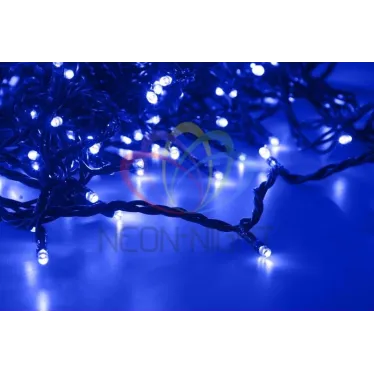 Гирлянда "LED ClipLight" 24V, 5 нитей по 20 метров, цвет диодов Синий, Flashing (Белый) | 323-603 | NEON-NIGHT