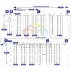 Гирлянда "LED - Умный дождь", 3 секции 1x3 м, 4x3 нитей, 30W, 24V, 8 каналов, 672 БЕЛЫХ диода, IP65 | 245-335 | NEON-NIGHT