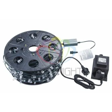 Гирлянда "LED Clip Light" 12V  шаг 150 мм, цвет диодов ТЕПЛЫЙ БЕЛЫЙ, Flashing (Белый) | 325-146 | NEON-NIGHT