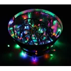 Гирлянда "Твинкл Лайт" 4 м, темно-зеленый ПВХ, 25 LED, цвет мультиколор | 303-019 | NEON-NIGHT