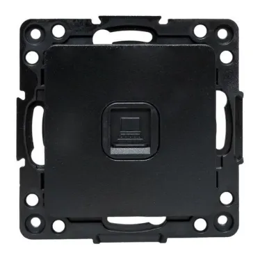 Стокгольм Механизм Розетки RJ-45 1-местной черный