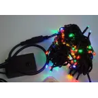 Гирлянда "Твинкл Лайт" 10 м, темно-зеленый ПВХ, 80 LED, цвет мультиколор | 303-049 | NEON-NIGHT