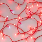 Светодиодная гирлянда ARD-STRING-CLASSIC-10000-RED-100LED-MILK-FLASH Red (230V, 7W) (Ardecoled, IP65) | 031195 | Arlight