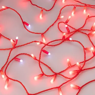 Светодиодная гирлянда ARD-STRING-CLASSIC-10000-RED-100LED-MILK-FLASH Red (230V, 7W) (Ardecoled, IP65) | 031195 | Arlight