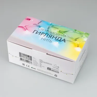 Светодиодная гирлянда ARD-STRING-CLASSIC-15000-CLEAR-100LED-LIVE RGB-SPI (12V, 53W) (Ardecoled, IP65) | 031518 | Arlight