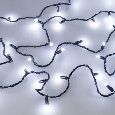 Светодиодная гирлянда ARD-STRING-CLASSIC-10000-BLACK-100LED-MILK-STD White (230V, 7W) (Ardecoled, IP65) | 031206 | Arlight