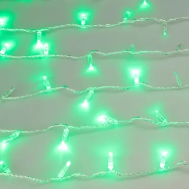 Светодиодная гирлянда ARD-STRING-CLASSIC-1000-CLEAR-100LED-PULSE Green (230V, 7W) (Ardecoled, IP65) | 031640 | Arlight