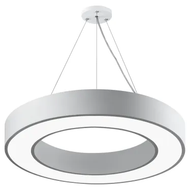 Светильник LED Geometria Ring SPO-134-W-40K-056 56Вт 4000К 4200Лм IP40 800х80 белый подвесной драйвер внутри
