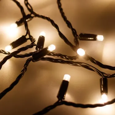 Светодиодная гирлянда ARD-STRING-CLASSIC-10000-BLACK-100LED-STD WARM (230V, 7W) | 025794 | Arlight