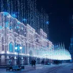 Светодиодная гирлянда ARD-STRING-CLASSIC-10000-CLEAR-100LED-STD BLUE (230V, 7W) | 025787 | Arlight