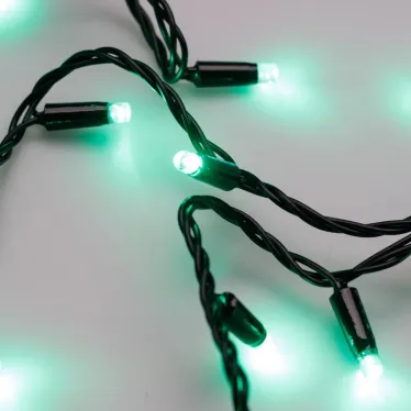 Светодиодная гирлянда ARD-STRING-CLASSIC-10000-BLACK-100LED-STD GREEN (230V, 7W) | 025800 | Arlight