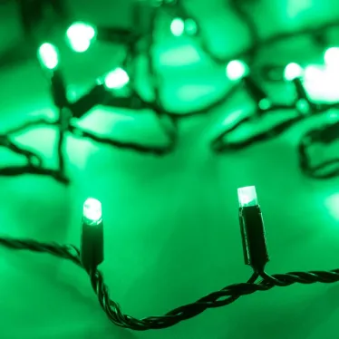 Светодиодная гирлянда ARD-STRING-CLASSIC-10000-BLACK-100LED-STD GREEN (230V, 7W) | 025800 | Arlight