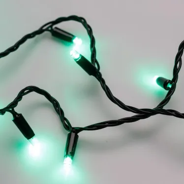Светодиодная гирлянда ARD-STRING-CLASSIC-10000-BLACK-100LED-STD GREEN (230V, 7W) | 025800 | Arlight